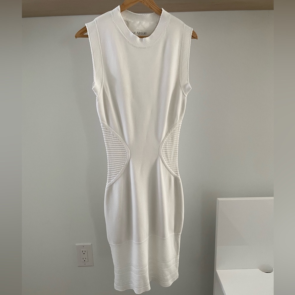 Total Azrouël white knit dress. Size 6.